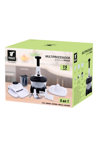 Robot culinaire manuel 5-en-1 - 150 cl