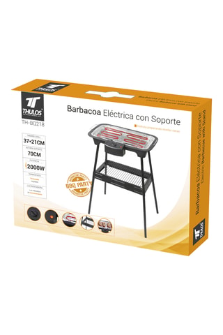 Barbecue électrique avec support - 37 × 21 cm