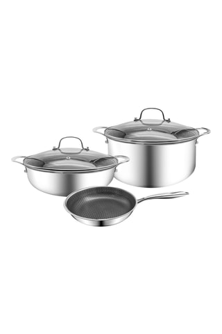 Batterie de cuisine en acier inoxydable - 5 pièces
