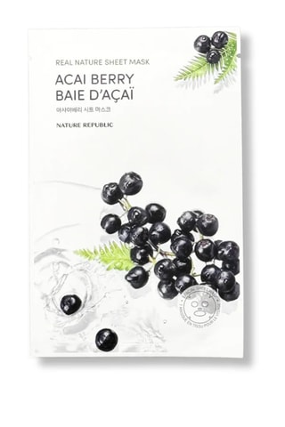 Mascarilla cosmética Acai Berry Nature Republic - Piel seca - 23 ml