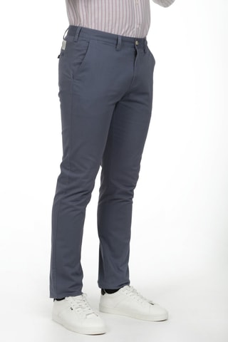 2 Chino's - Blauw en grijs