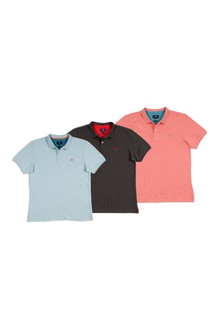 2 Polo's Regular Fit - Blauw en grijs