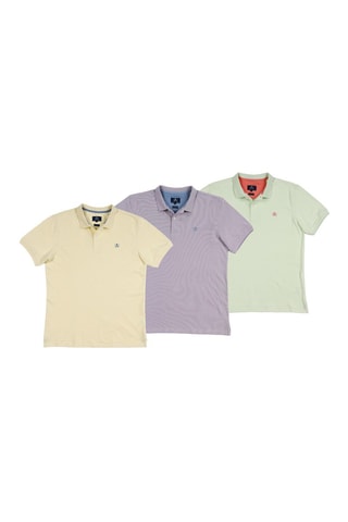 2 Polo's Regular Fit - Geel en paars