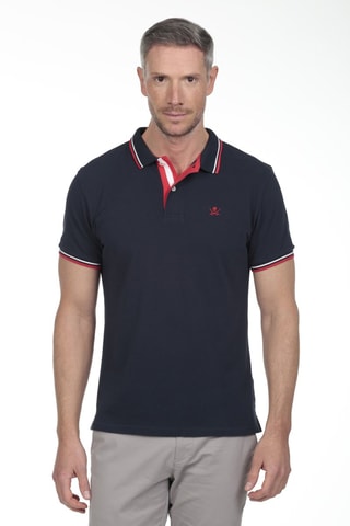 2 Polo's Regular Fit - Marineblauw en bordeauxrood
