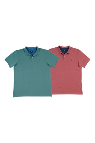 2 Polo's Regular Fit - Groen