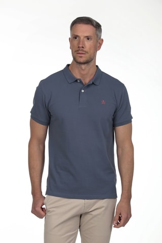 2 Polo's Regular Fit - Blauw en koraalrood