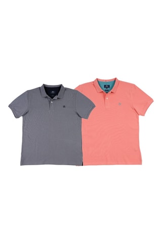 2 Polo's Regular Fit - Grijs