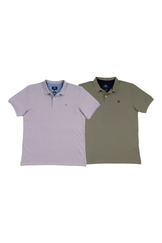2 Polo's Regular Fit - Grijs