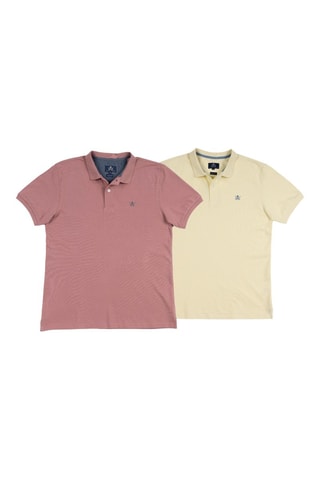 2 Polo's Regular Fit - Lichtroze