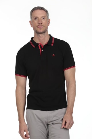 2 Polo's Regular Fit - Zwart