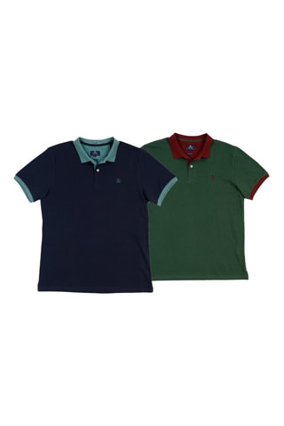 2 Polo's Regular Fit - Marineblauw