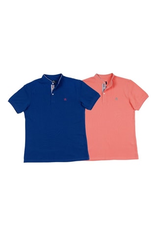 2 Polo's Regular Fit - Blauw