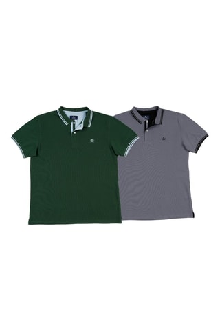 2 Polo's Regular Fit - Groen