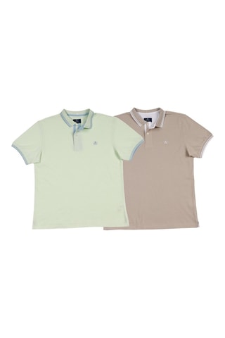 2 Polo's Regular Fit - Groen
