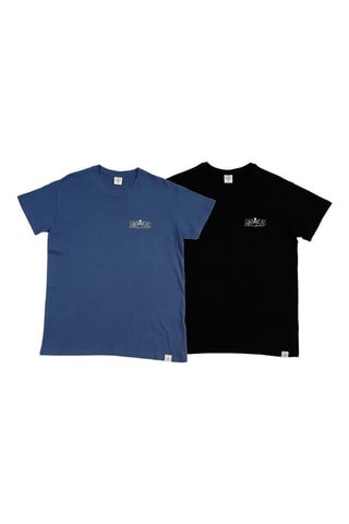 2 T-shirts regular - Zwart