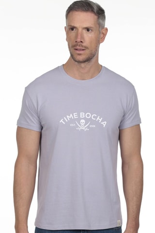 2 T-shirts regular - Blauw en grijs