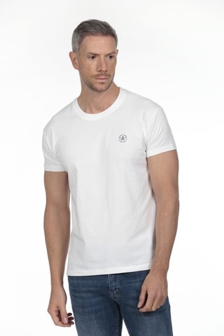 2 T-shirts regular - Wit en grijs
