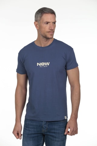 2 T-shirts regular - Blauw en zwart