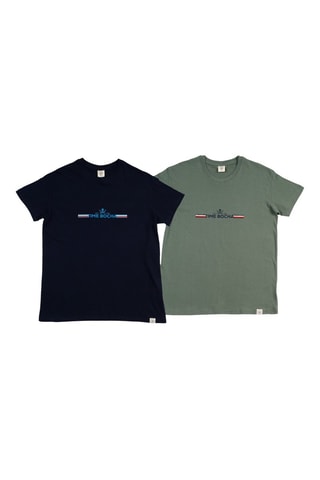 2 T-shirts regular - Marineblauw