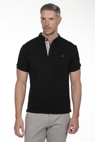 4 Polo's Regular Fit - Zwart, kaki, roze en marineblauw