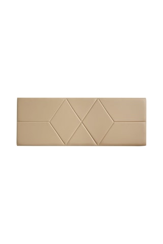 Testiera sospesa in legno di pino - 
Beige