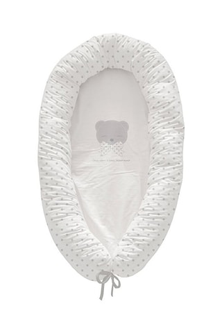 Cuscino per cesta portabebè Once upon a time - Grigio e bianco - Da 8 mesi