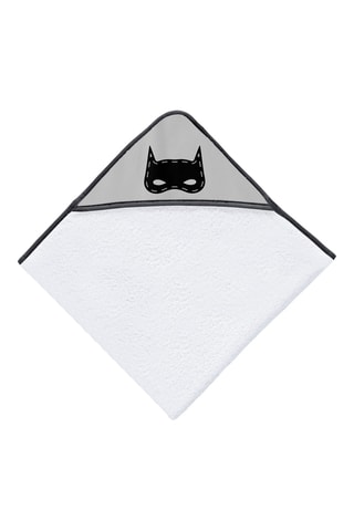 Mantellina da bagno - Bianco e nero - 100 x 100 cm