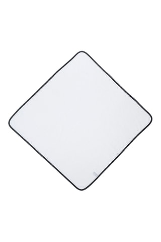 Mantellina da bagno - Bianco e nero - 100 x 100 cm
