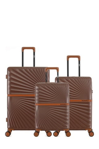 Conjunto de 3 malas Oakland (S/M/L) - 58,5/65,5/75,5 cm - Castanho