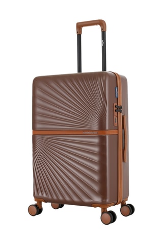 Mala de cabine low-cost e mala média Oakland (XS/M) - 54/65,5 cm - Castanho