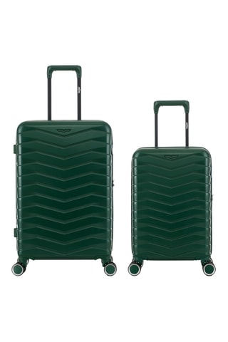 Mala de cabine low-cost e mala média Seattle (XS/M) - 54/66 cm - Verde