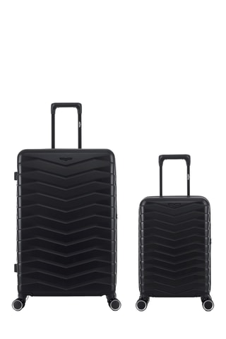 Mala de cabine low-cost e mala de grande volume Seattle (XS/L) - 54/76 cm - Preto