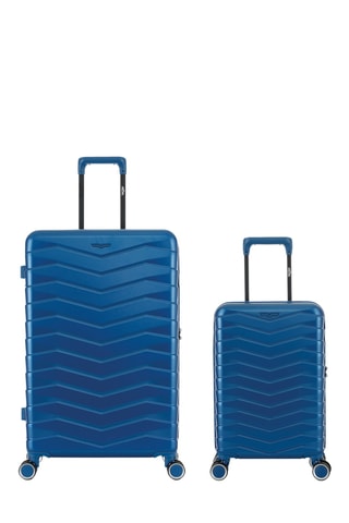 Mala de cabine low-cost e mala de grande volume Seattle (XS/L) - 54/76 cm - Azul