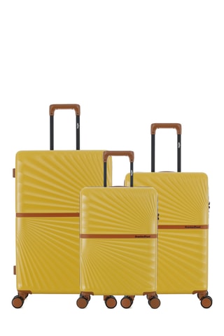 Conjunto de 3 malas Oakland (S/M/L) - 58,5/65,5/75,5 cm - Amarelo