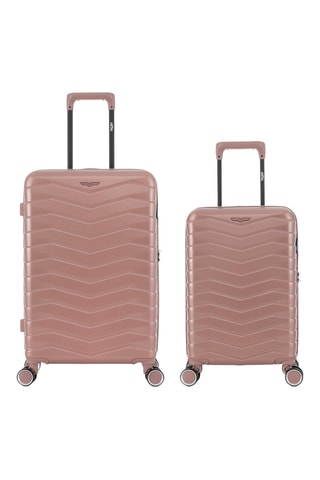 Mala de cabine low-cost e mala média Seattle (XS/M) - 54/66 cm - Rosa