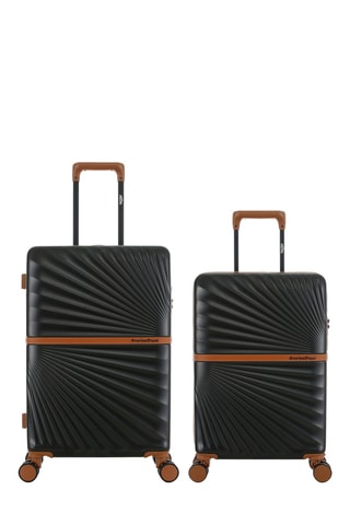 Mala de cabine e mala média Oakland (S/M) - 58,5/65,5 cm - Preto