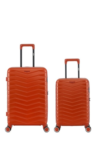 Mala de cabine low-cost e mala média Seattle (XS/M) - 54/66 cm - Laranja