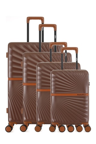 Conjunto de 4 malas Oakland-O (XS/S/M/L) - 54/58,5/65,5/75,5 cm - Castanho