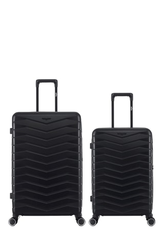 Mala média e mala de grande volume Seattle (M/L) - 66/76 cm - Preto