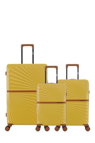 Conjunto de 3 malas Oakland (XS/S/L) - 54/5,58/75,5 cm - Amarelo