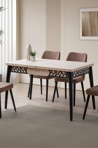 Table à manger extensible - 130-160 x 75 x 80 cm