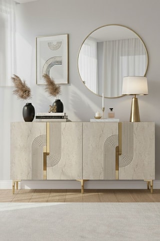 Console 4 portes - 150 x 75 x 32 cm