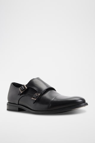 Monk strap in pelle Henson - Nero