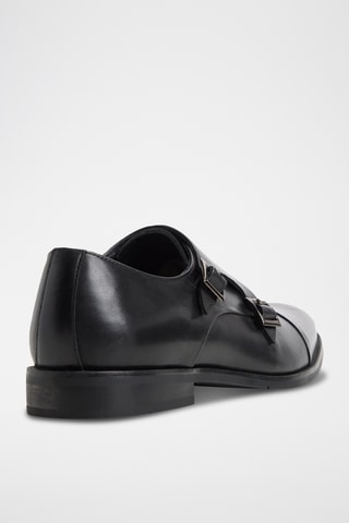 Monk strap in pelle Henson - Nero