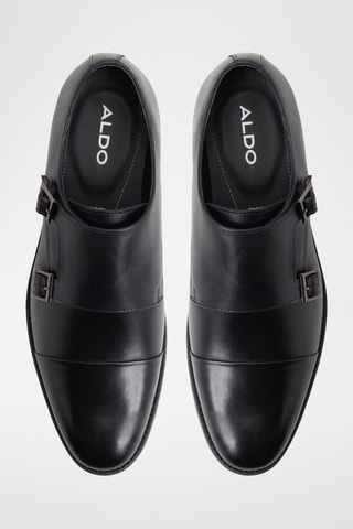Monk strap in pelle Henson - Nero