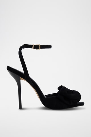 Sandali con tacco in pelle Tinsletta - Nero
