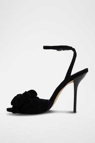 Sandali con tacco in pelle Tinsletta - Nero