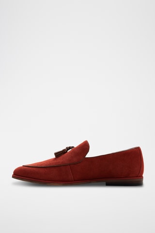 Mocassini in pelle scamosciata Hollow - Rosso