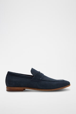 Mocassini in pelle scamosciata Giles - Navy