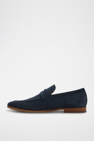 Mocassini in pelle scamosciata Giles - Navy